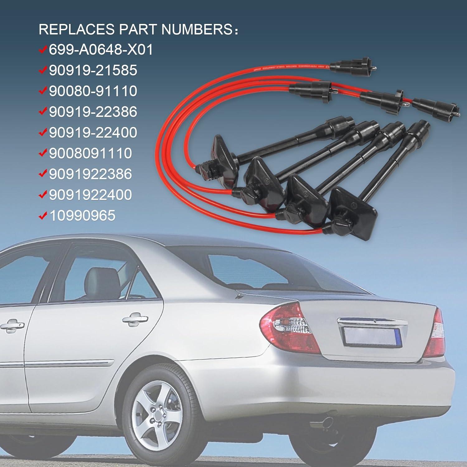 Cables de Bujía de Encendido JDMSPEED para Toyota 2.2L 1997-2001