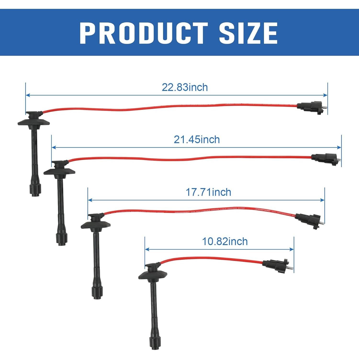 Cables de Bujía de Encendido JDMSPEED para Toyota 2.2L 1997-2001