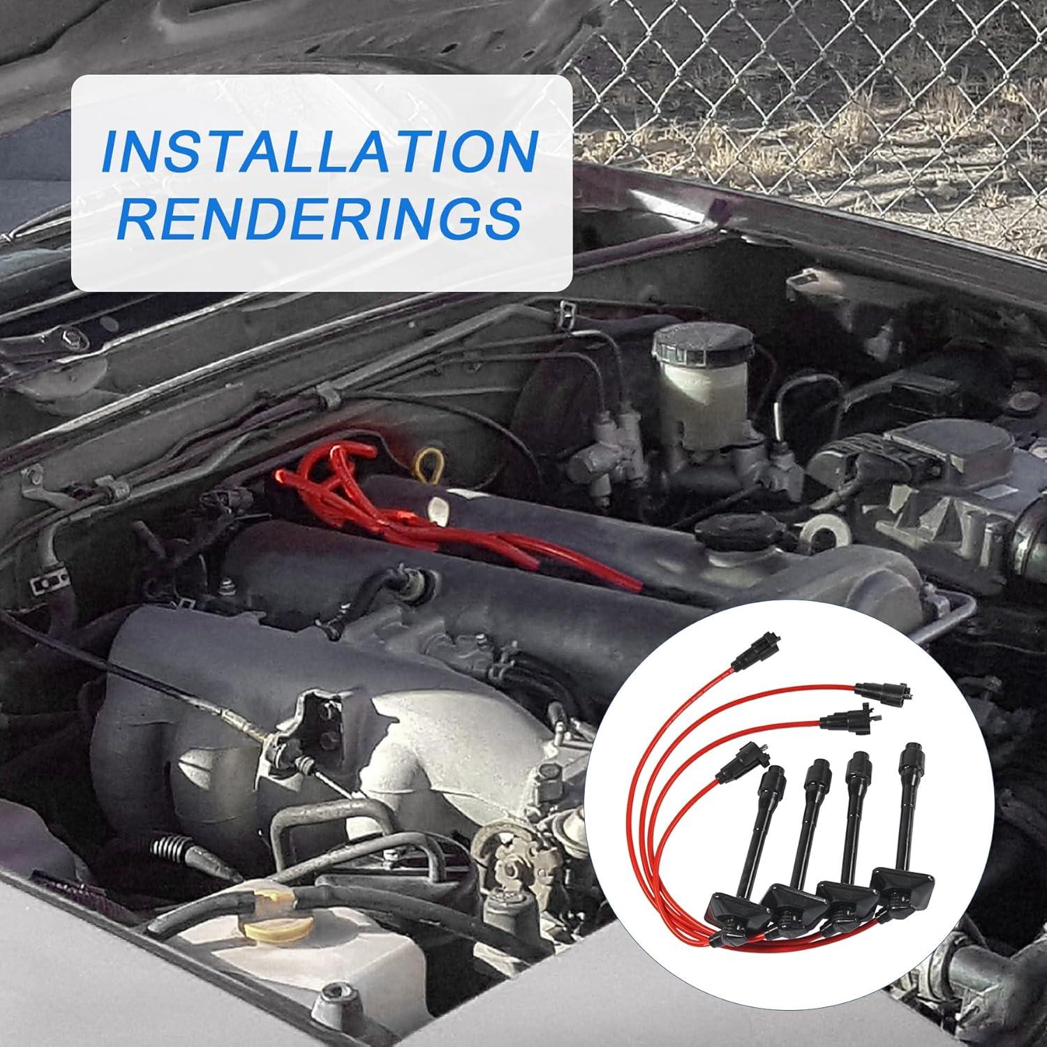 Cables de Bujía de Encendido JDMSPEED para Toyota 2.2L 1997-2001