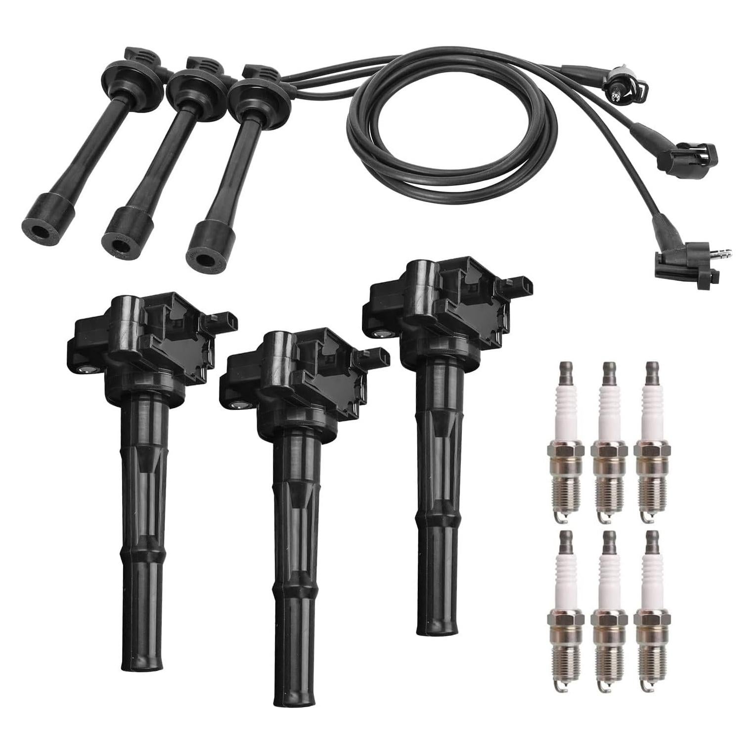 ENA Juego de 3 Bobinas de Encendido y 6 Bujías Platino para Toyota