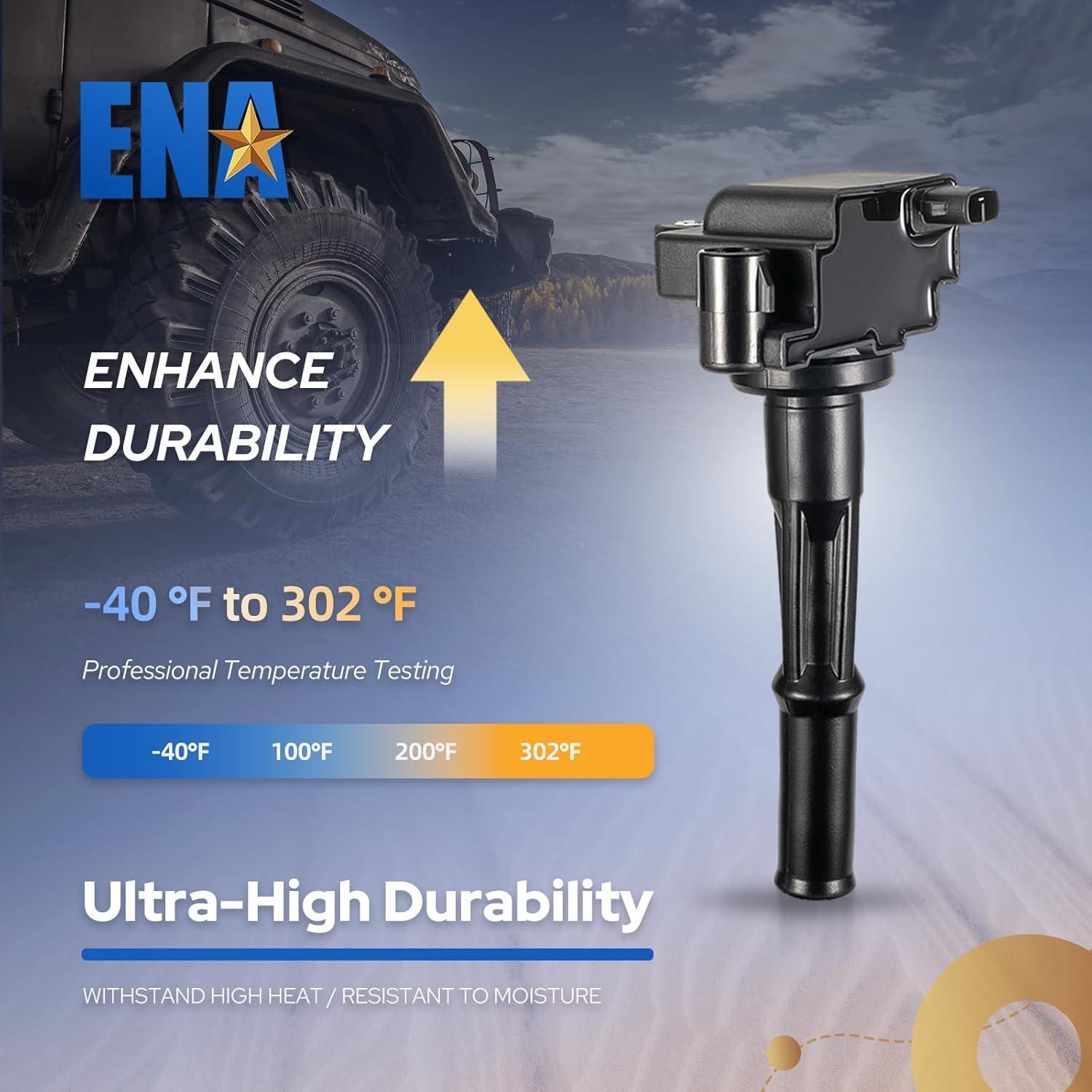 ENA Juego de 3 Bobinas de Encendido y 6 Bujías Platino para Toyota