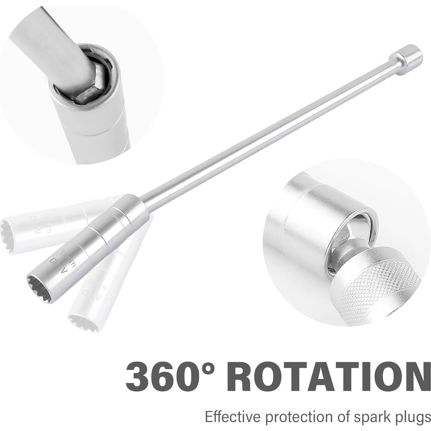 Juego de Llaves de Bujía Magnéticas IHOTDER 16mm 12 Puntos