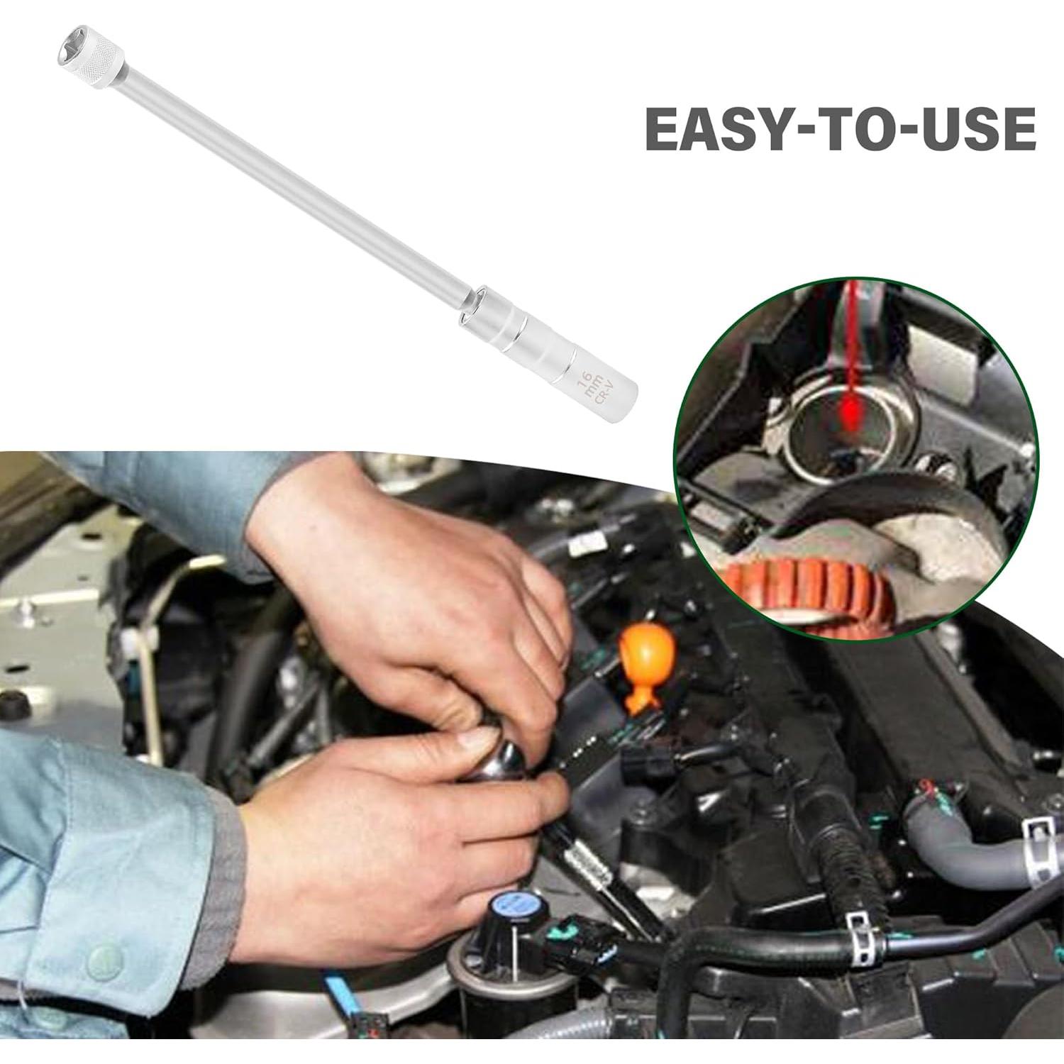 Juego de Llaves de Bujía Magnéticas IHOTDER 16mm 12 Puntos