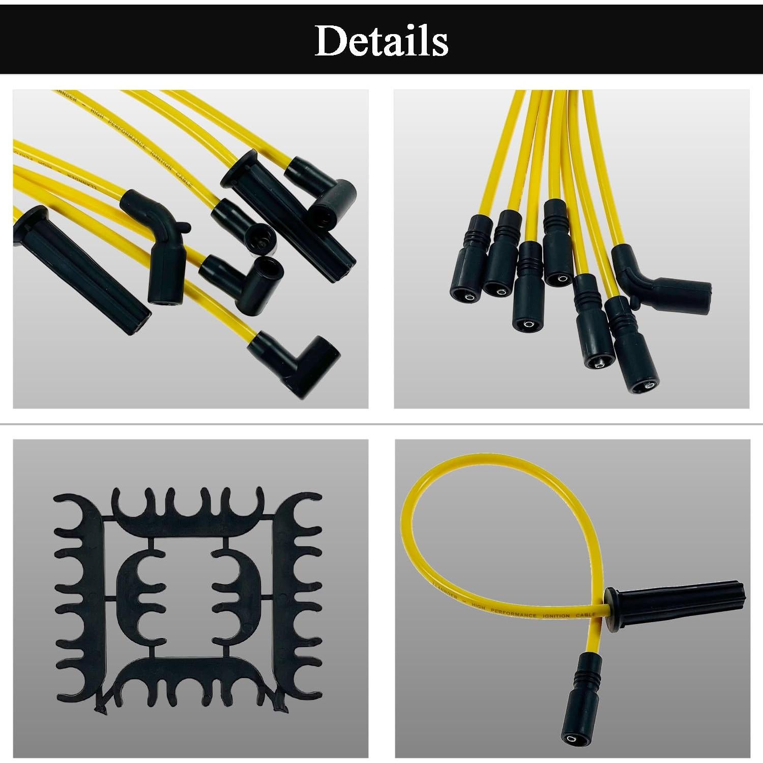 Juego de Cables de Bujía 8mm Llannder para V6 4.3L Chevy/GMC