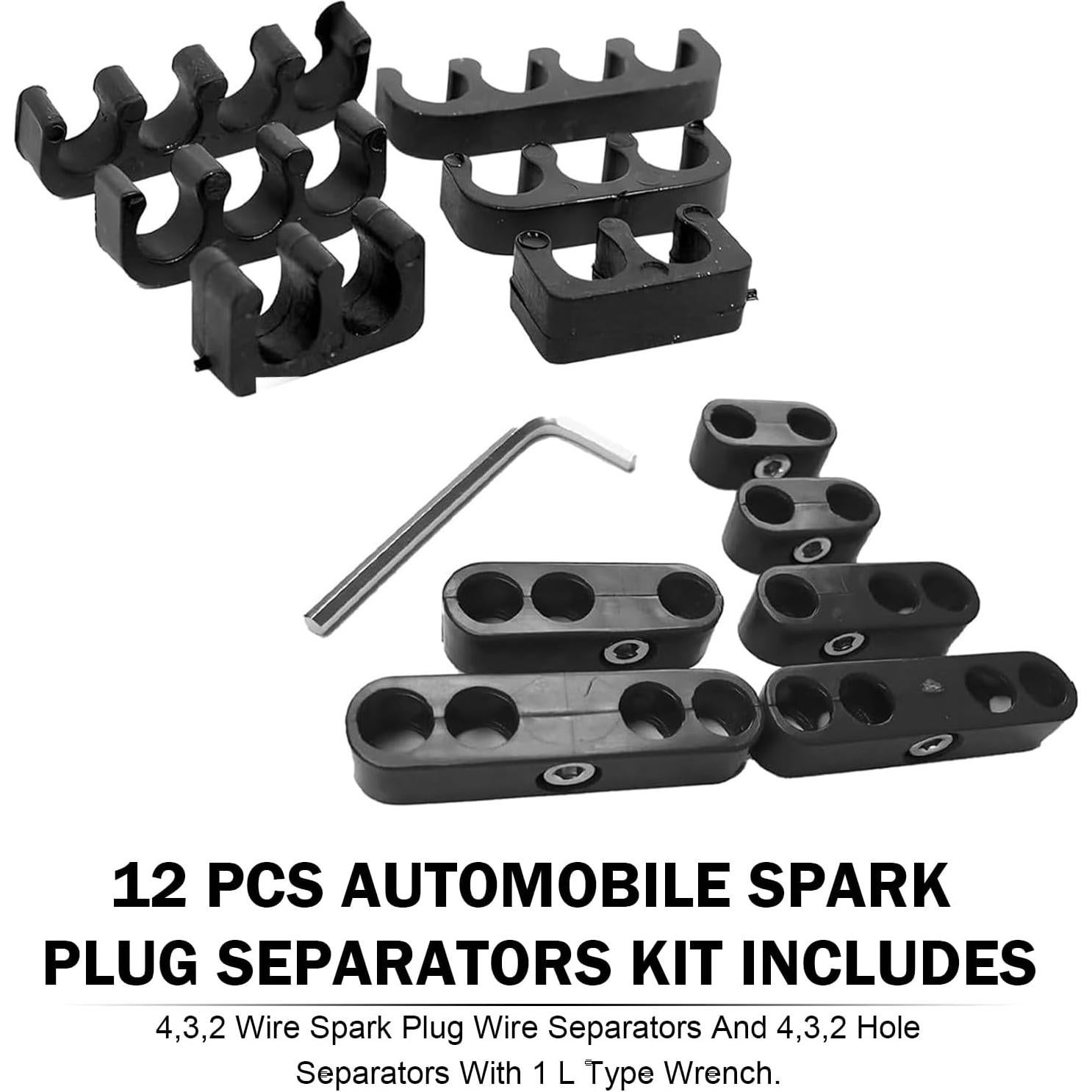 Separadores de Bujías Shakas 12 PCS para Cables 7-8 mm