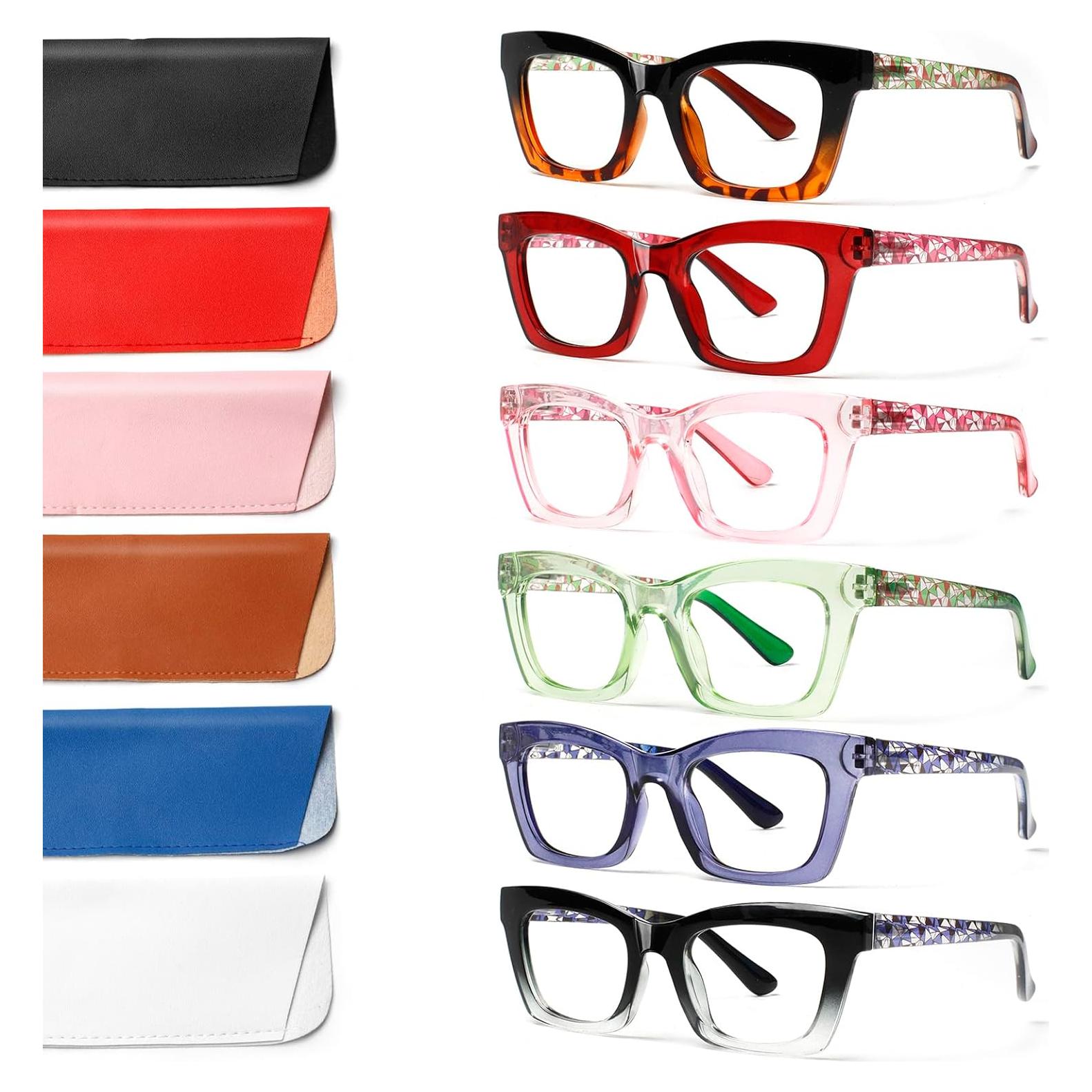 Paquete de 6 Gafas de Lectura ZOECENT con Bloqueo Luz Azul