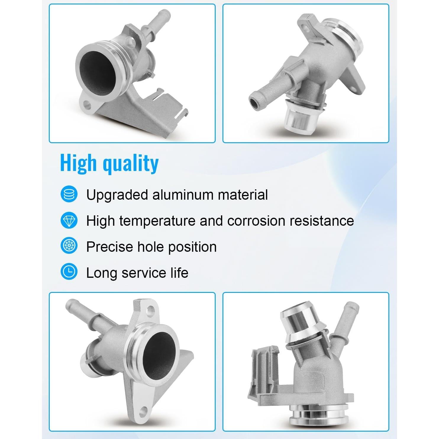 Flange de Enfriamiento de Aluminio JUWEVAZU 06H121132H para Audi