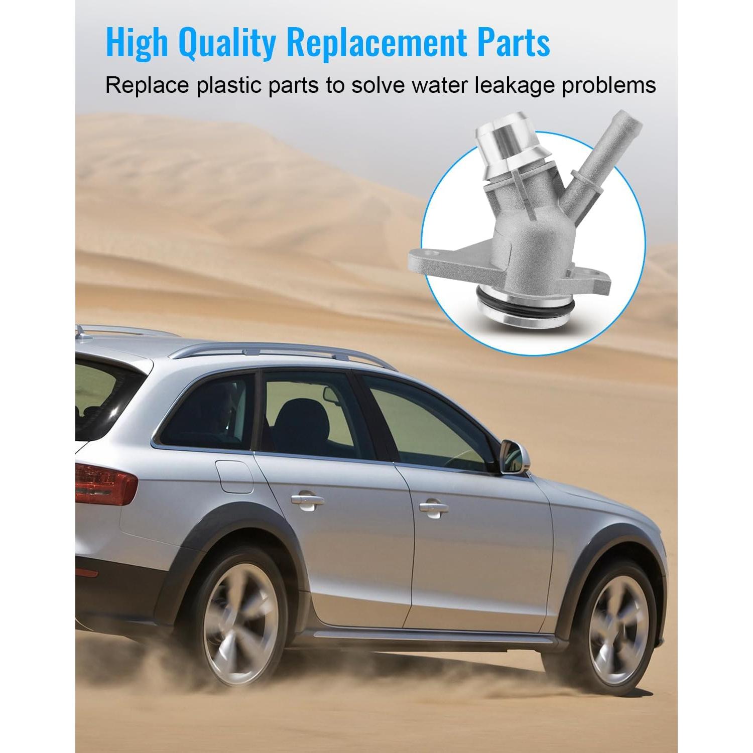 Flange de Enfriamiento de Aluminio JUWEVAZU 06H121132H para Audi