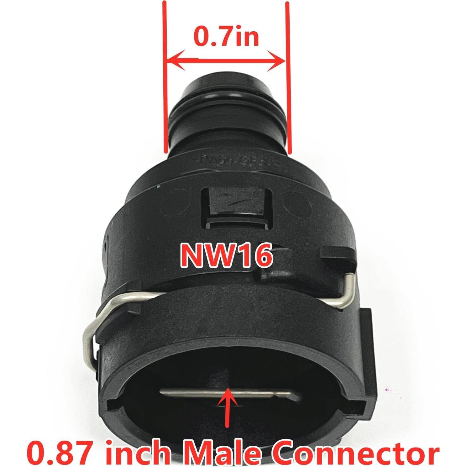 Conector de Manguera de Refrigerante FEEDUN NW16 1.78 cm