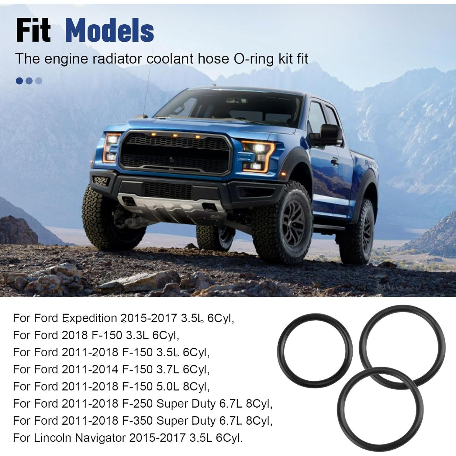 Kit O-Ring Radiador y Tee Refrigerante Ford F-150 5.0L 2011-18