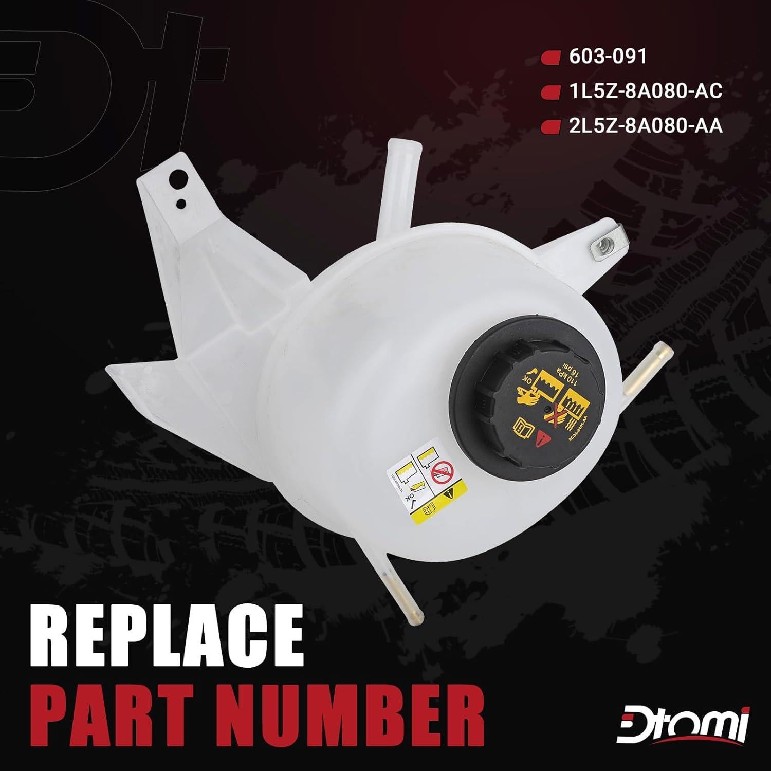 Tanque de Expansión Refrigerante Radiador Dtomi 1.3L Ford Mazda