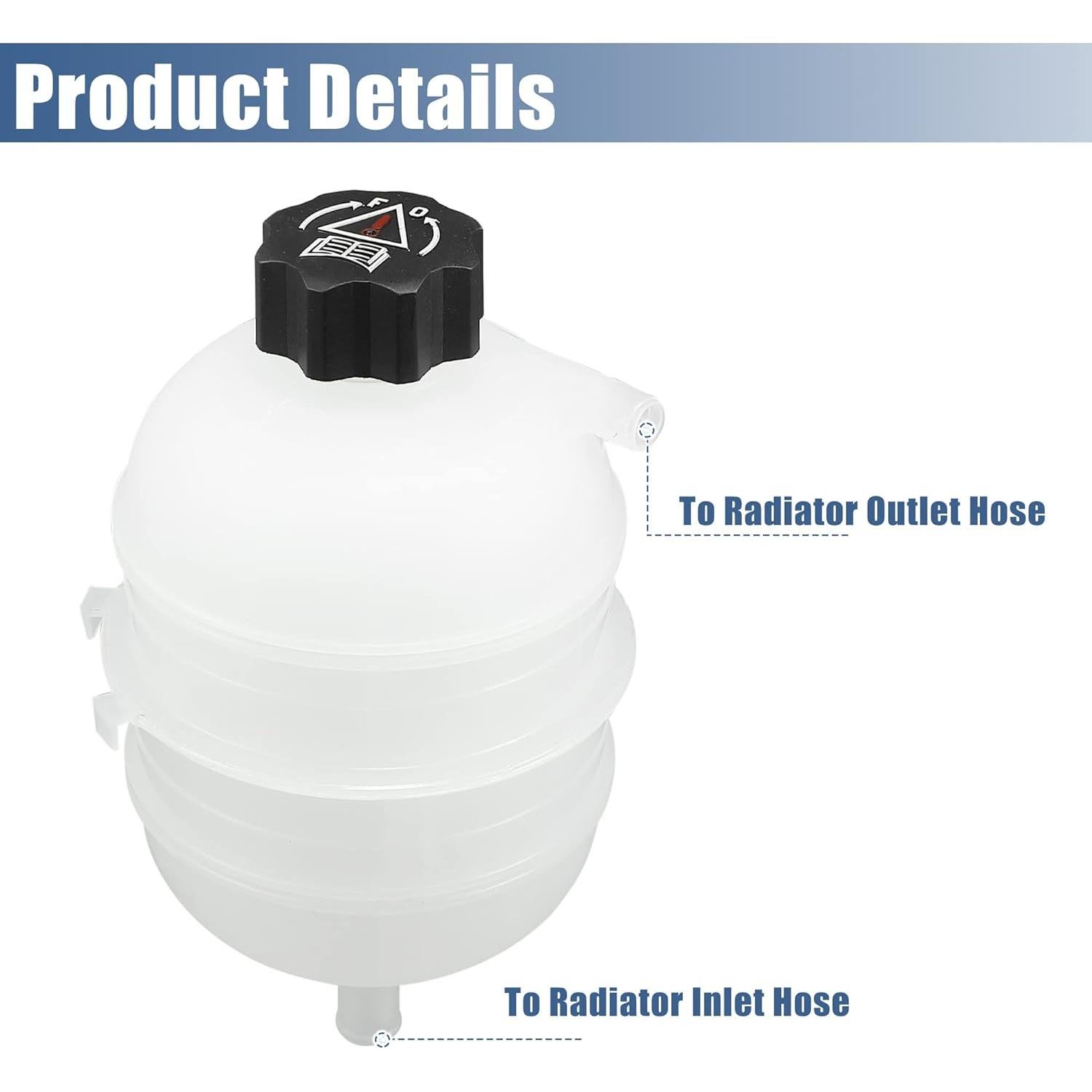 Tanque de Refrigerante Radiador X AUTOHAUX para Peugeot 206 CC 2001-2008