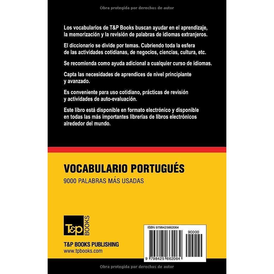 Vocabulario español-portugués - 9000 palabras más usadas (Spanish collection) (Spanish Edition)