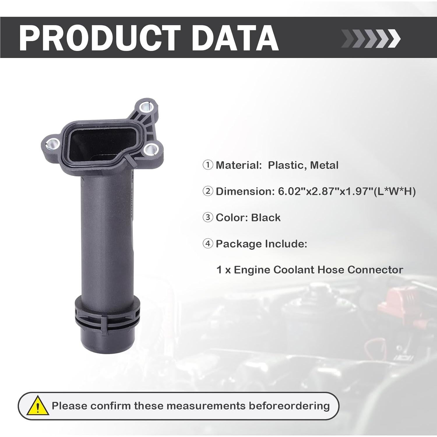 Brida de Refrigerante CYEXAO 11127810707 para BMW/Audi/Mercedes