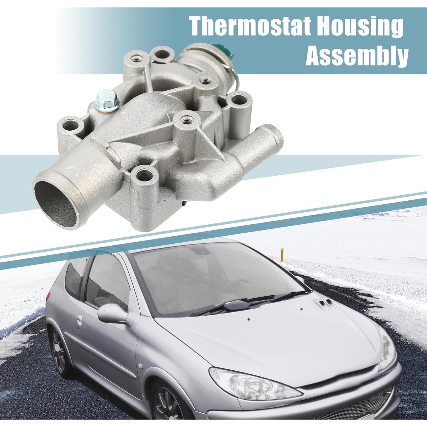 Carcasa de Termostato uxcell 1336Z0 para Peugeot 206 2003-2009