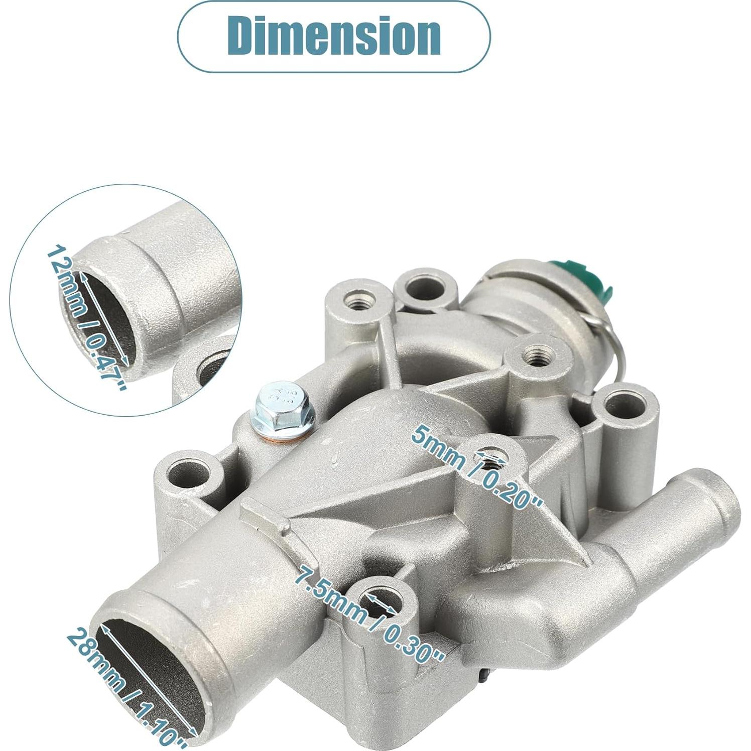 Carcasa de Termostato uxcell 1336Z0 para Peugeot 206 2003-2009