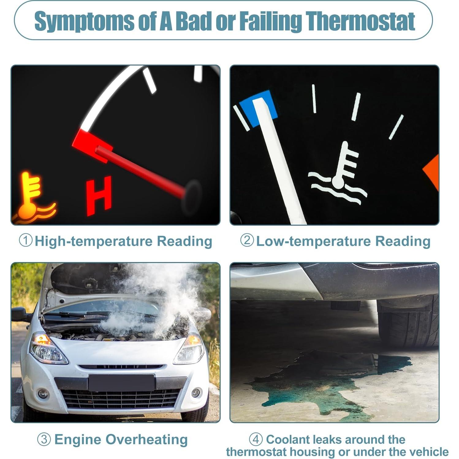 Carcasa de Termostato uxcell 1336Z0 para Peugeot 206 2003-2009