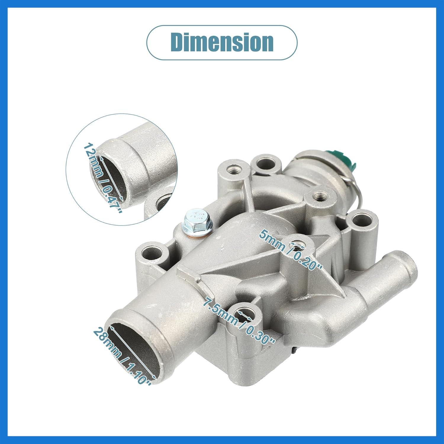 Carcasa del Termostato VekAuto para Peugeot 206 2003-2009