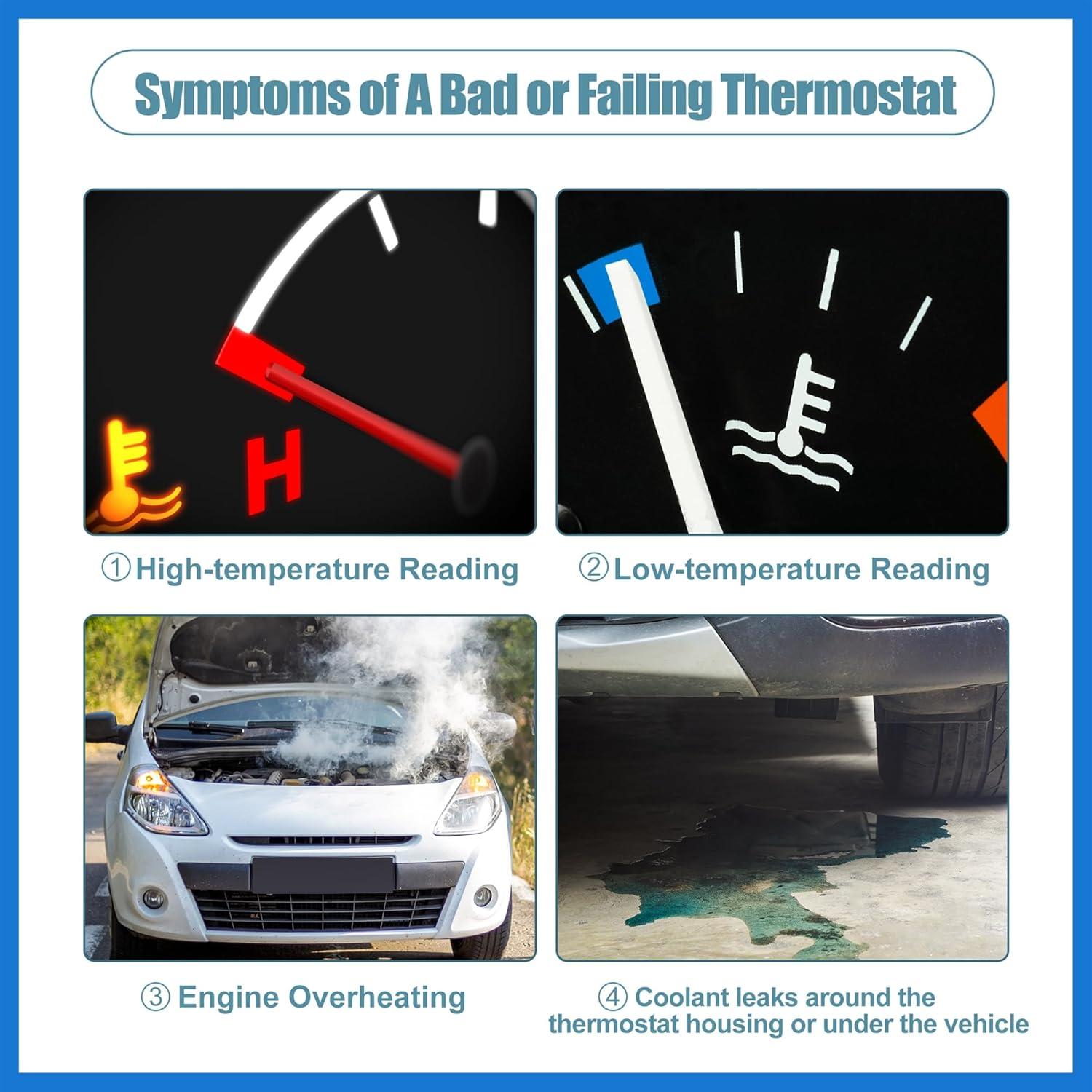 Carcasa del Termostato VekAuto para Peugeot 206 2003-2009