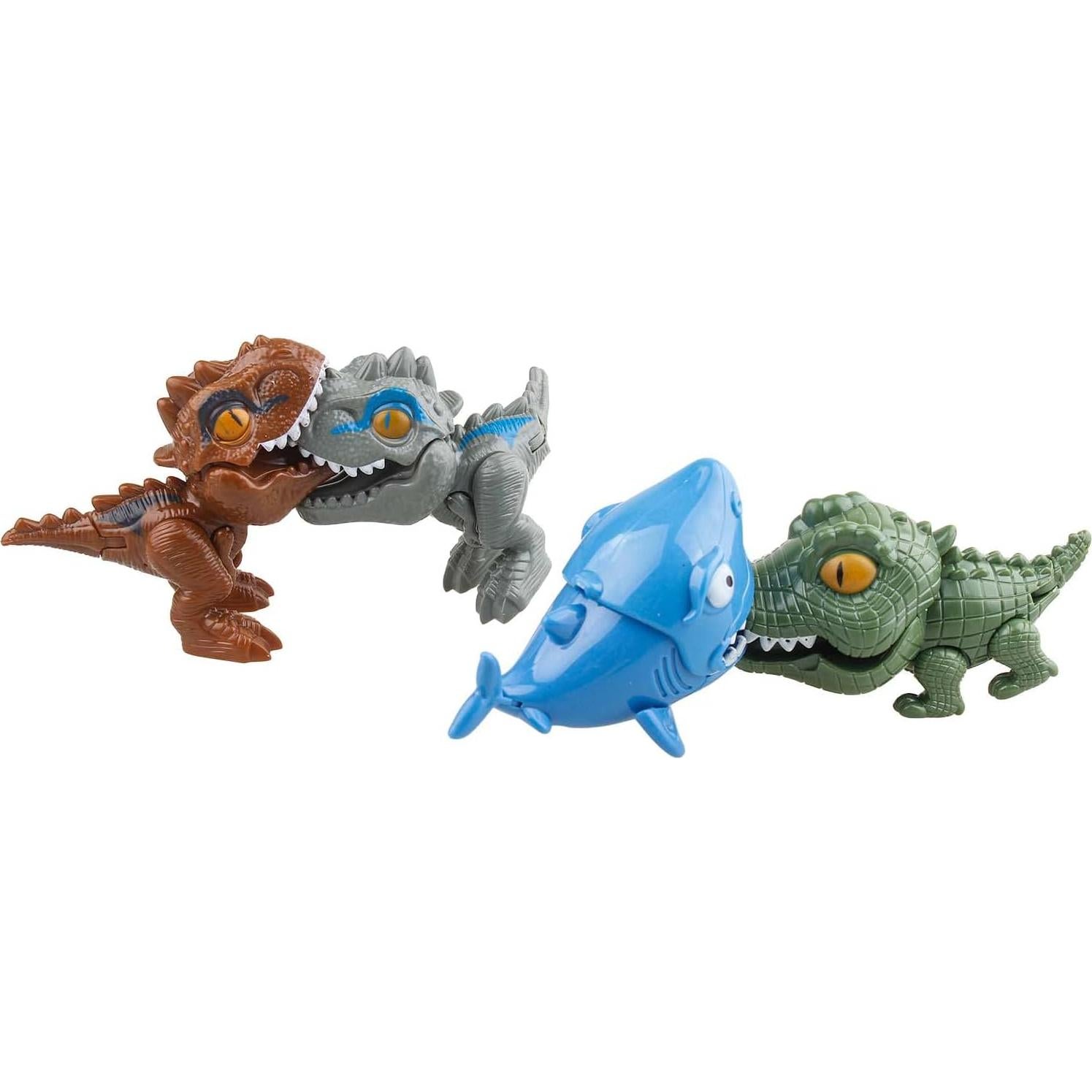Figuras de Dinosaurios DR DINGUS - Paquete de 4 - Educativas