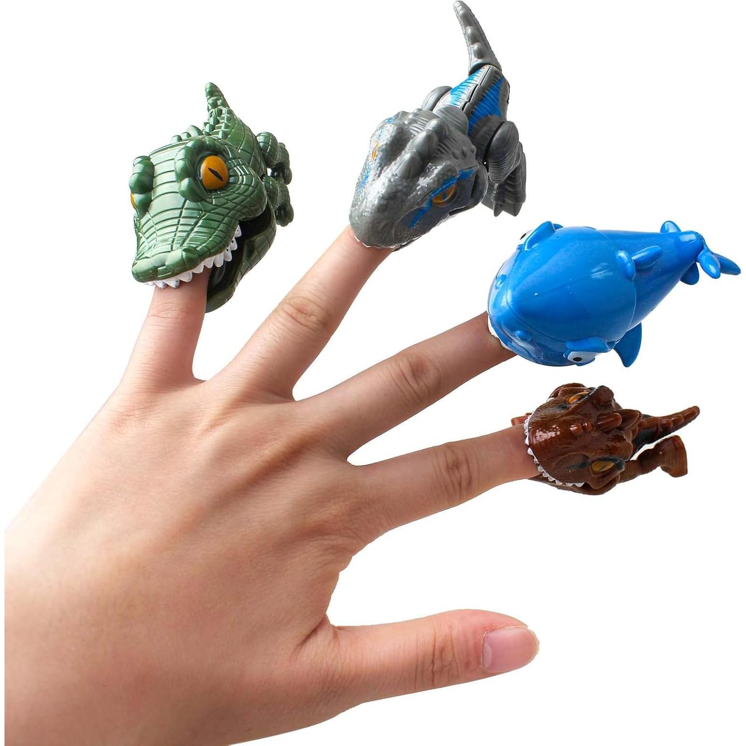 Figuras de Dinosaurios DR DINGUS - Paquete de 4 - Educativas