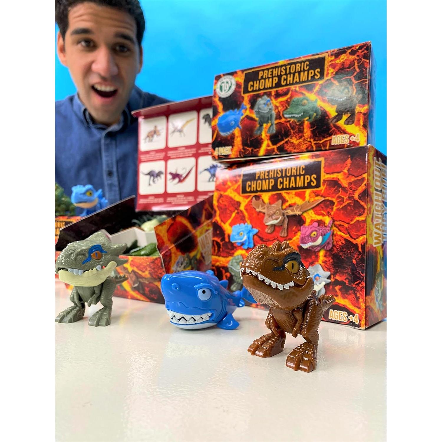 Figuras de Dinosaurios DR DINGUS - Paquete de 4 - Educativas