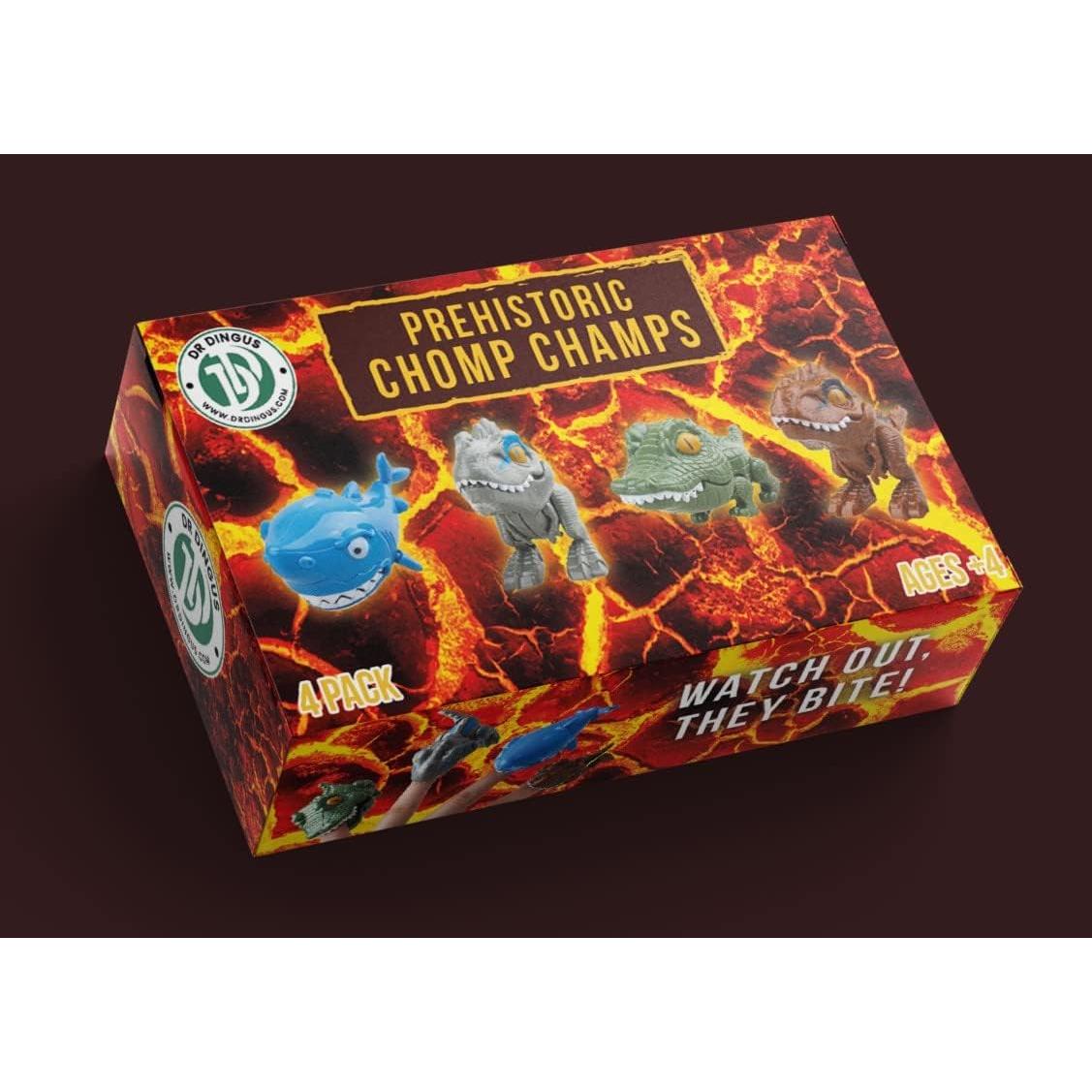 Figuras de Dinosaurios DR DINGUS - Paquete de 4 - Educativas