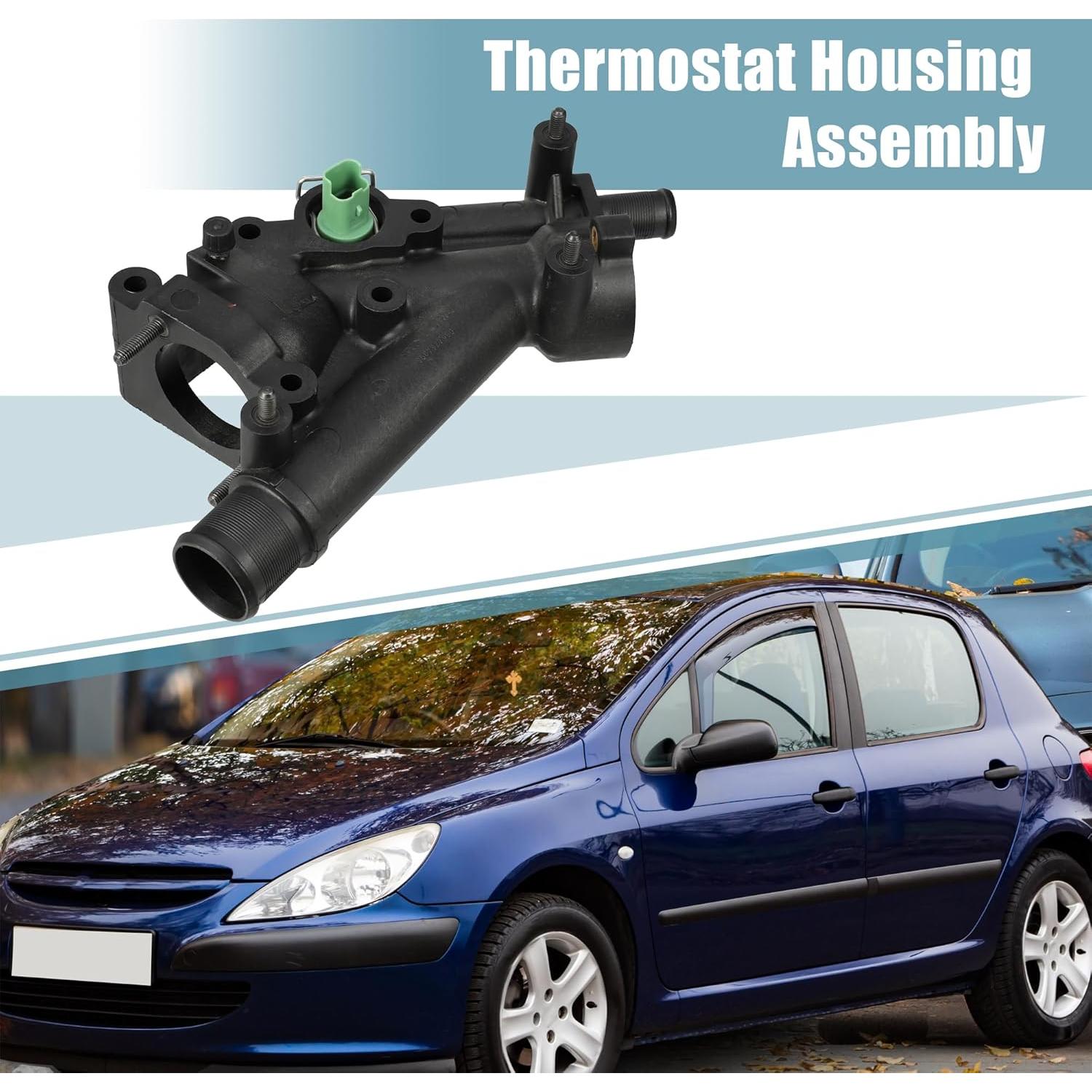 Carcasa de Termostato uxcell 1338AV para Peugeot 307 2005-2008
