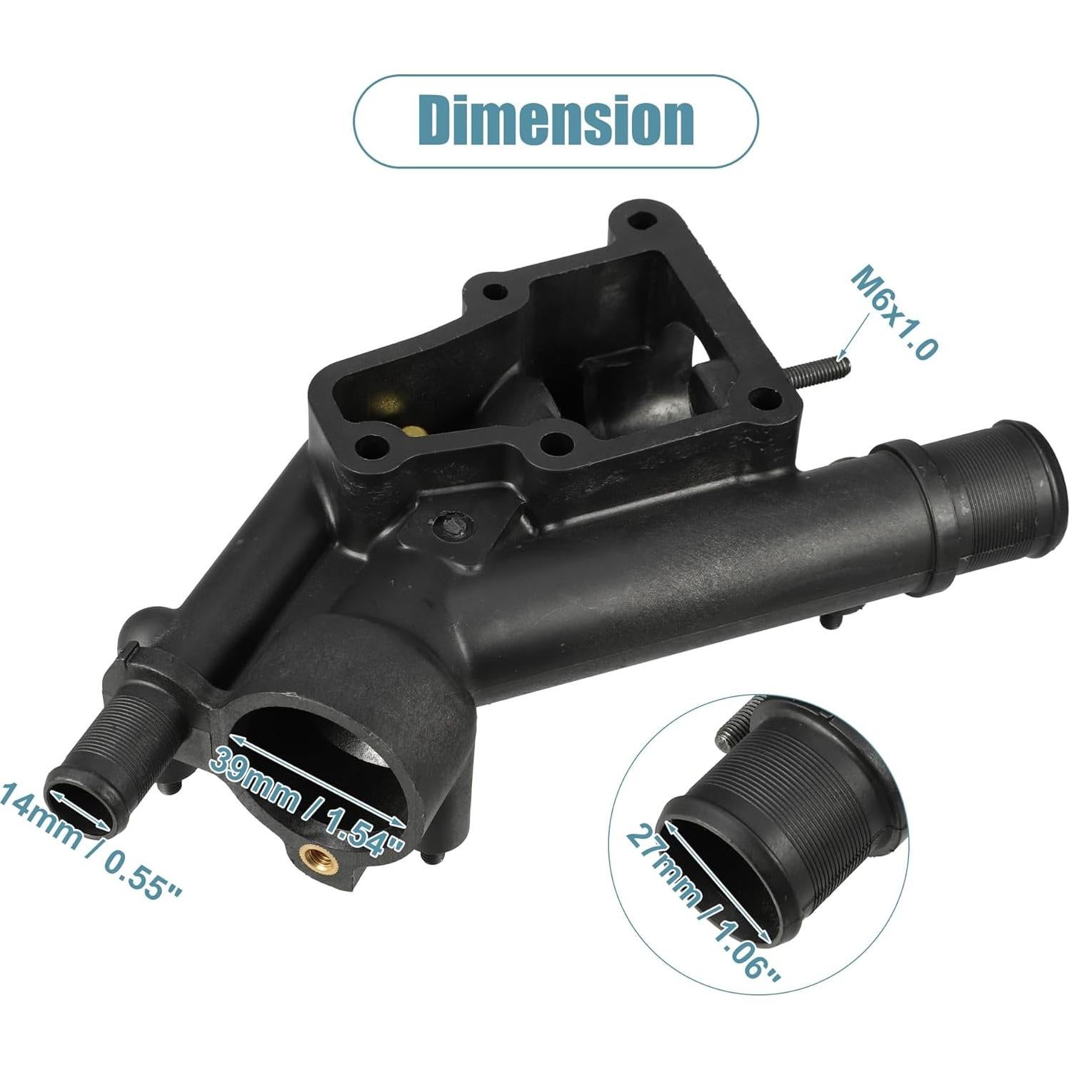 Carcasa de Termostato uxcell 1338AV para Peugeot 307 2005-2008