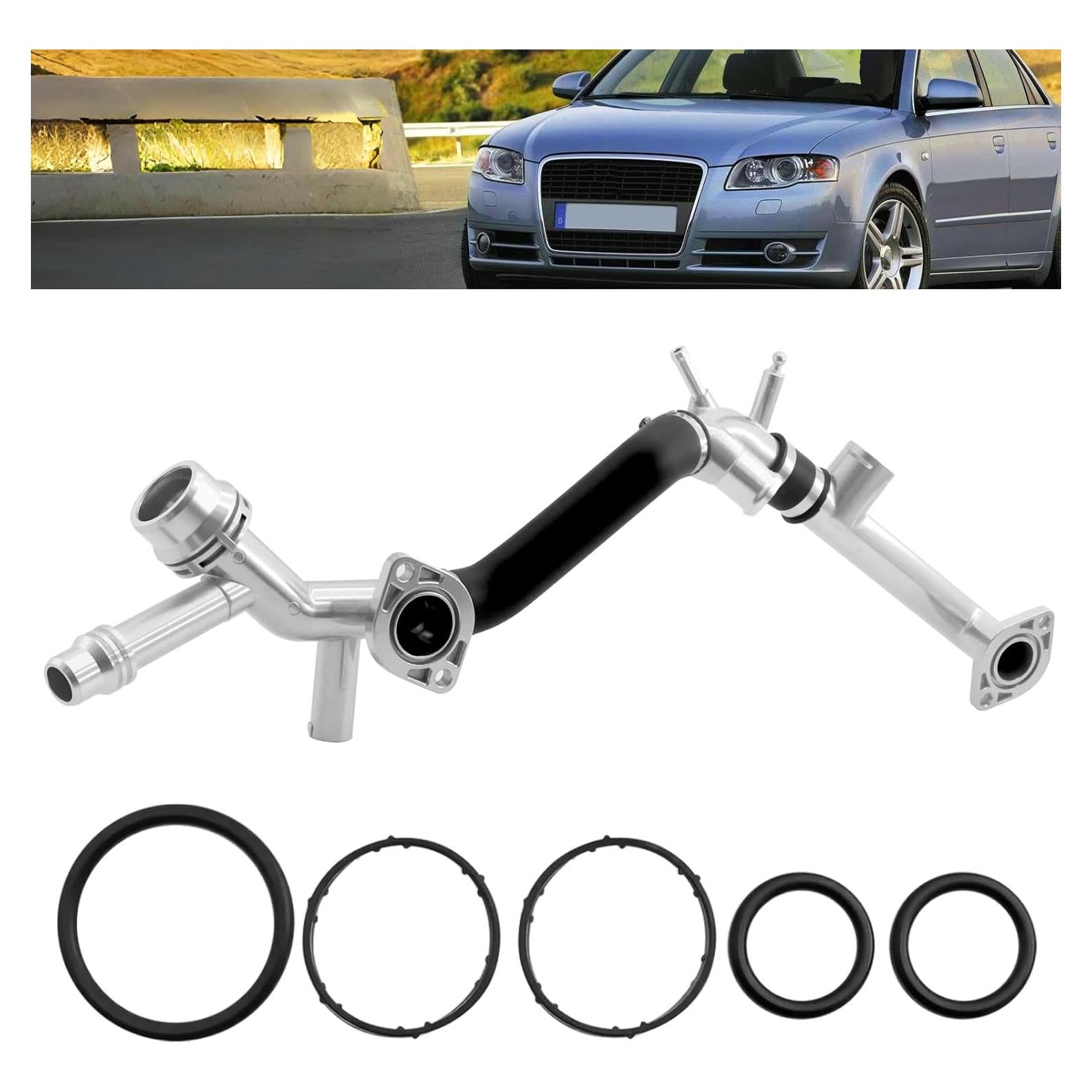 Tubería de Radiador de Refrigerante Aluminio Audi A4 A6 3.0L 3.2L