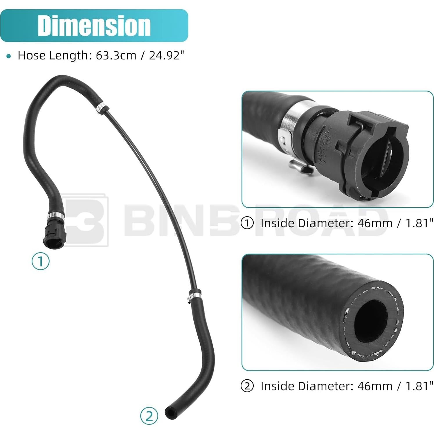 Juego de Mangueras de Refrigerante BMW 128i 325i 2006-2013