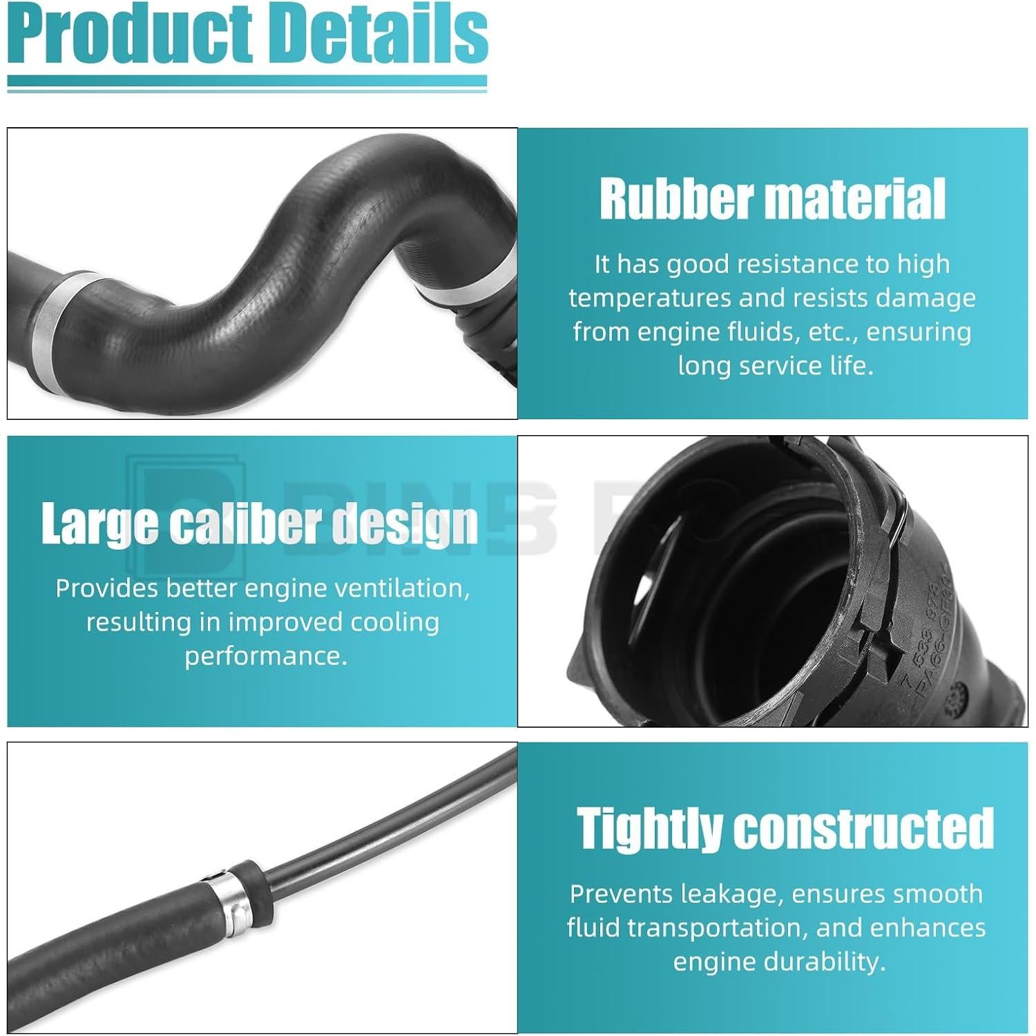 Juego de Mangueras de Refrigerante BMW 128i 325i 2006-2013