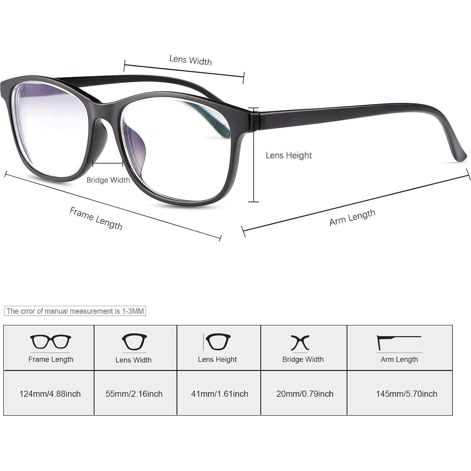 Gafas Fotoquímicas TR90 para Miopía -1.0x UV400 Negro