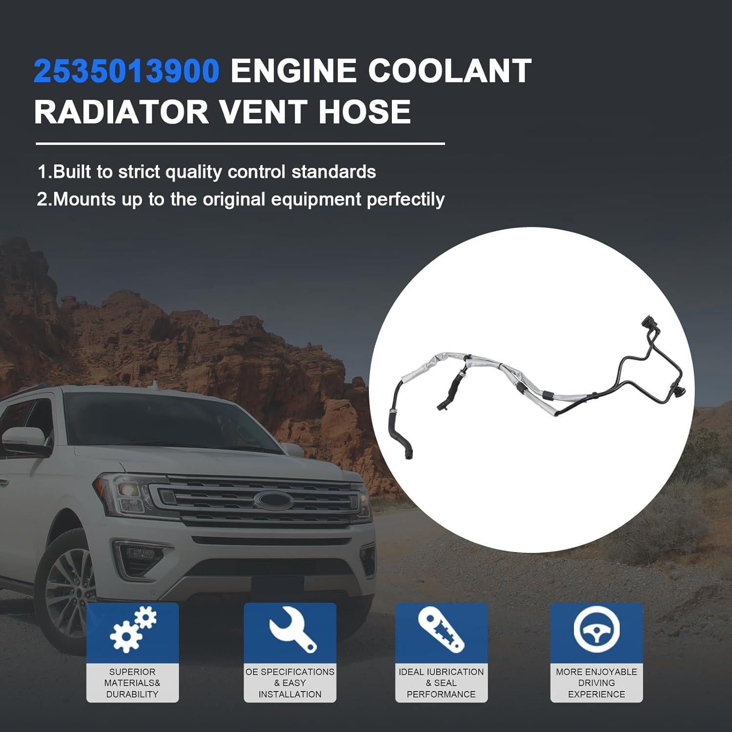 Manguera de Ventilación Radiador Beishiparts 2535013900 para Mercedes-Benz E-Class V213 E300