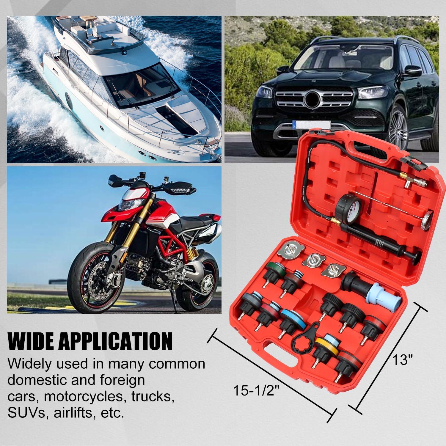 Kit de Prueba de Presión del Radiador 18PCS ADAFIRST