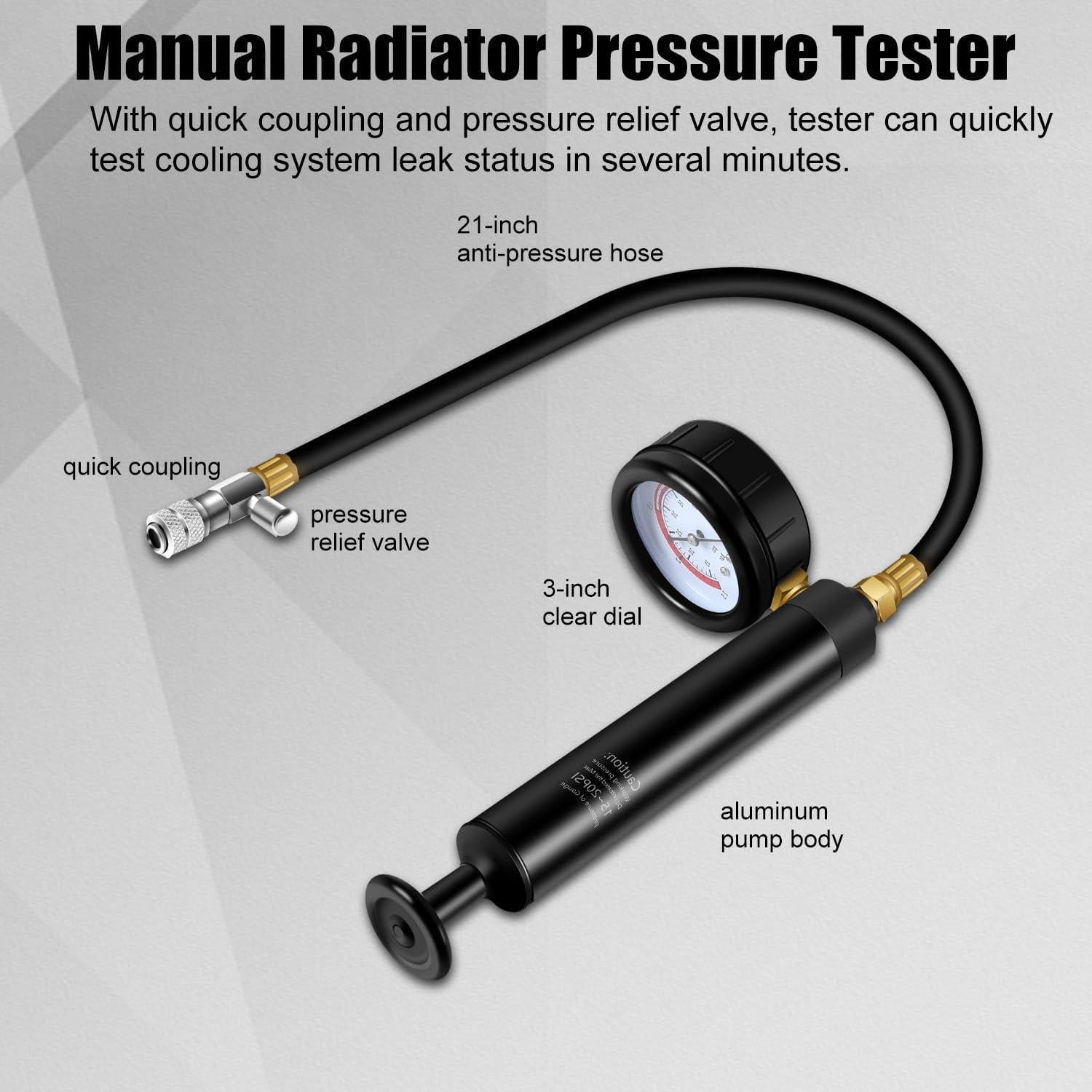 Kit de Prueba de Presión del Radiador 18PCS ADAFIRST
