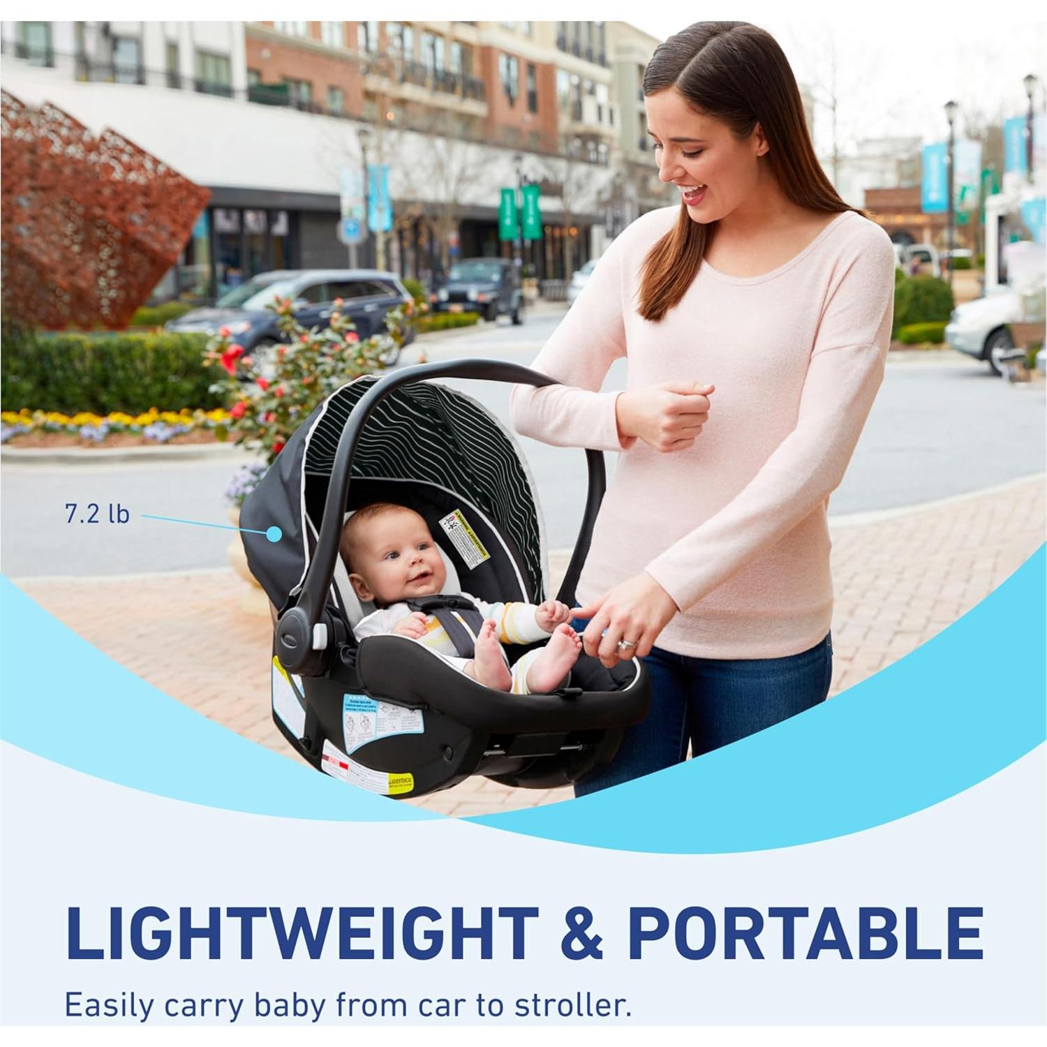 Asiento de Auto para Bebé Graco SnugRide Lite LX - 1.8 a 13.6 kg