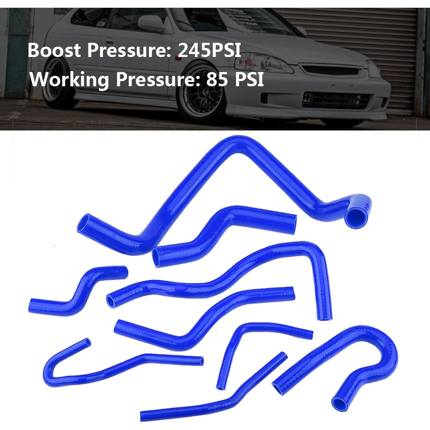 Kit de Mangueras de Radiador de Silicona 9 Piezas Keenso D15 D16