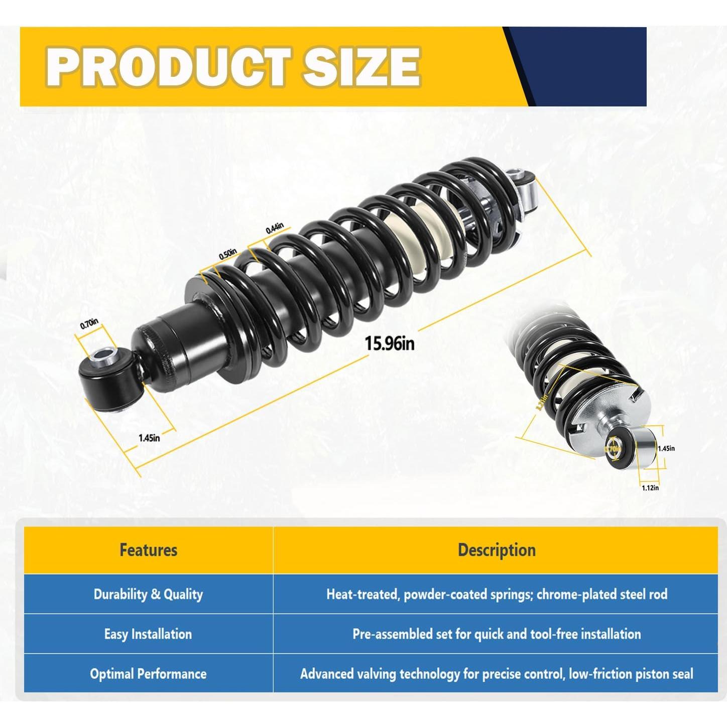 Amortiguadores Traseros E-cowlboy Coil-over para JD Gator 2007-2010