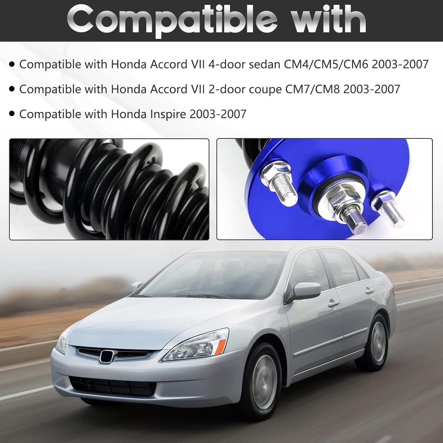 Amortiguadores Ajustables BHB para Honda Accord 2003-2007