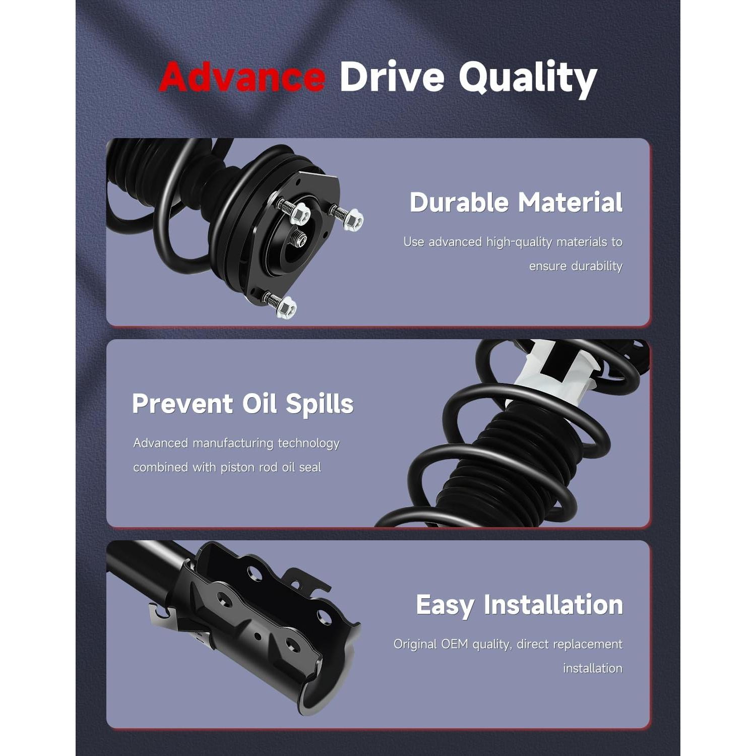 Amortiguadores Struts Completos CCIYU para Ford Fiesta 2010-2013