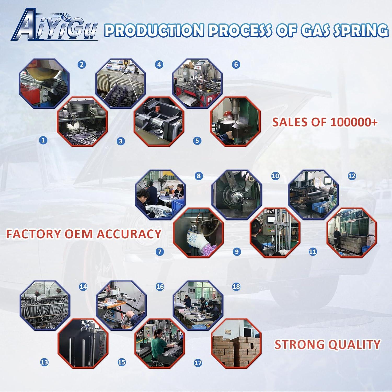 Amortiguadores de Capó AiYiGu 2002-2013 Dodge Ram 1500/2500/3500