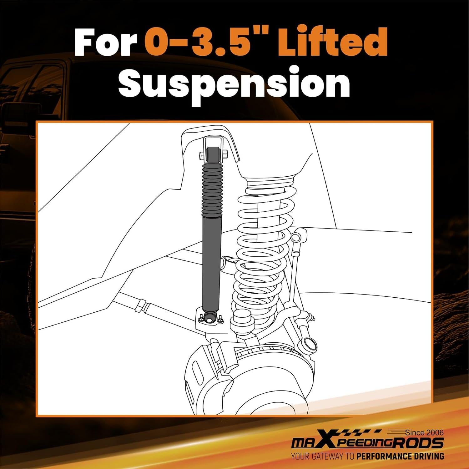 Amortiguadores Traseros maXpeedingrods para Ford F-150 2009-2024