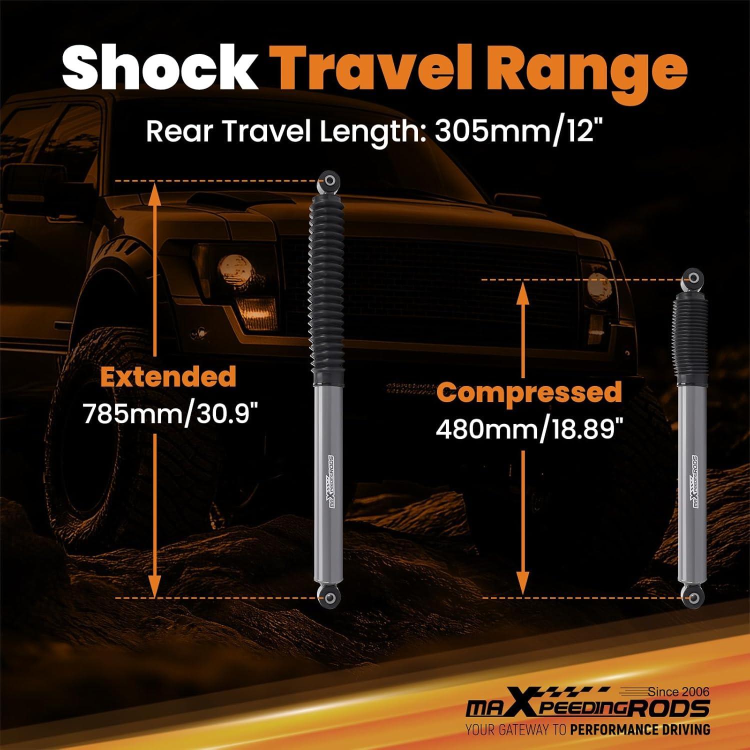 Amortiguadores Traseros maXpeedingrods para Ford F-150 2009-2024