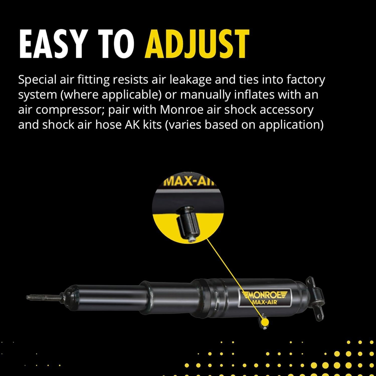 Amortiguador de Aire Ajustable Monroe Max-Air MA805 x2 para Camaro