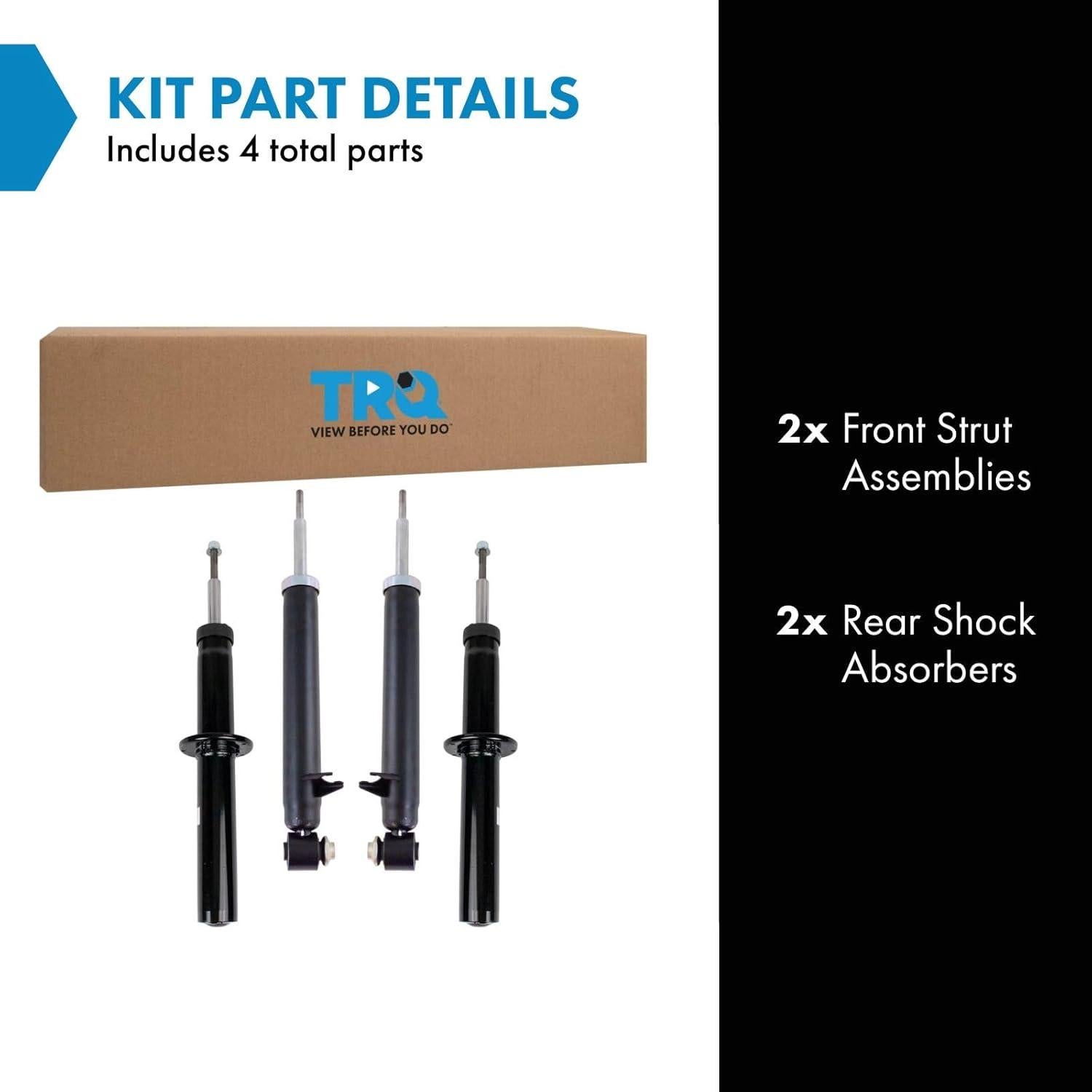 Kit Amortiguadores y Estribos TRQ BMW X5 2007-2013 X6 2008-2014