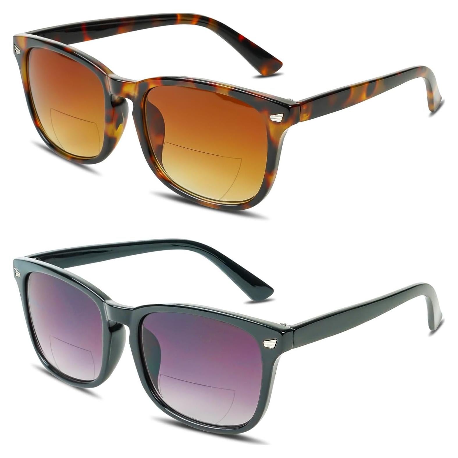 Gafas de sol bifocales UV400 para mujeres 3.25x 2 paquetes