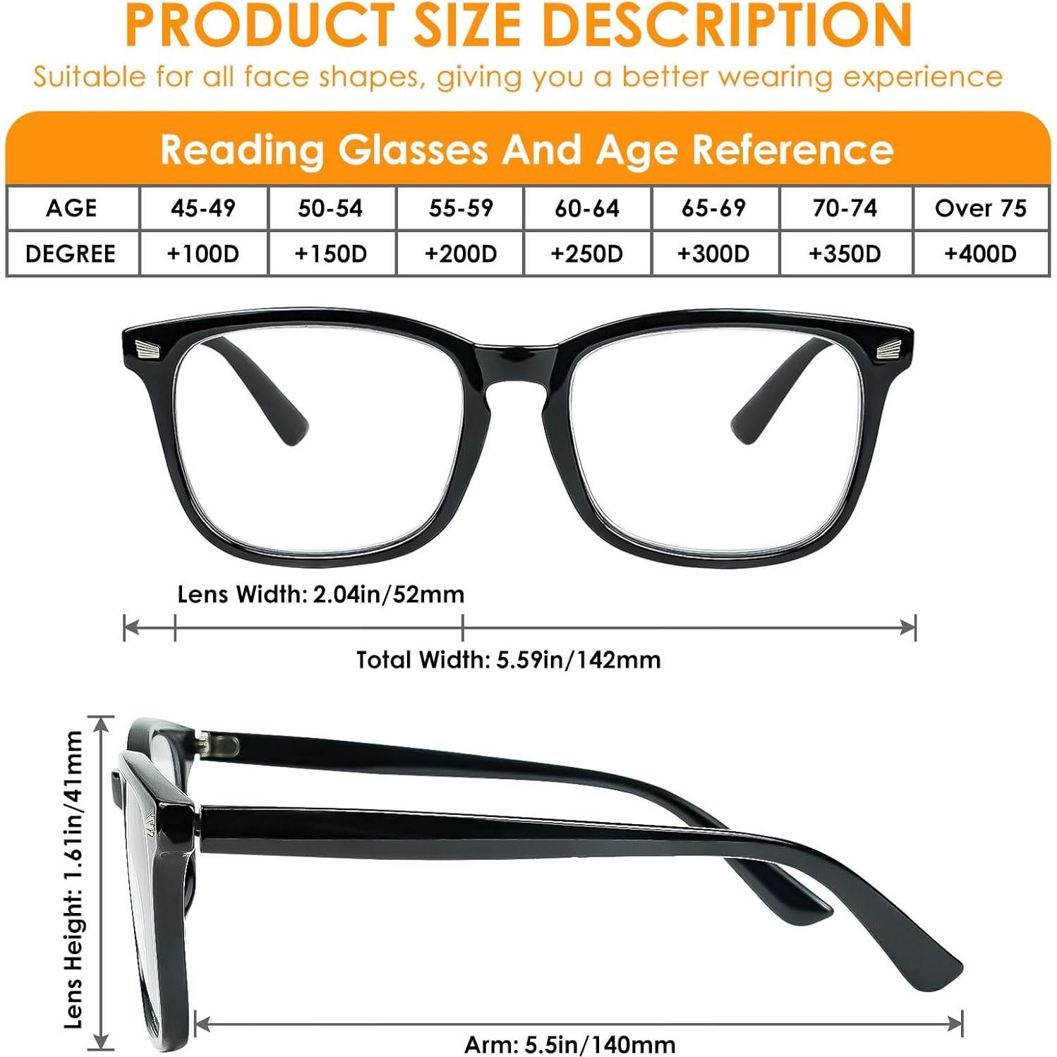 Gafas de sol bifocales UV400 para mujeres 2 paquetes