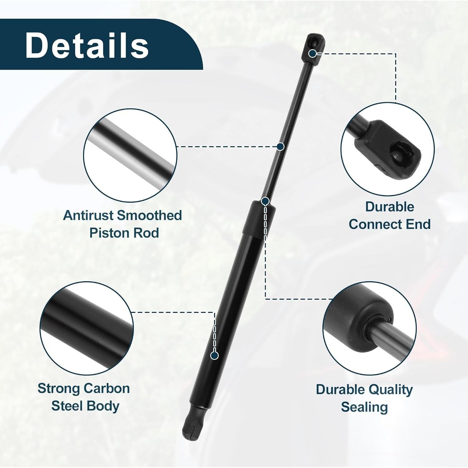 Soportes de Elevación Maletero Trasero TUCKBOLD Peugeot 2008 I