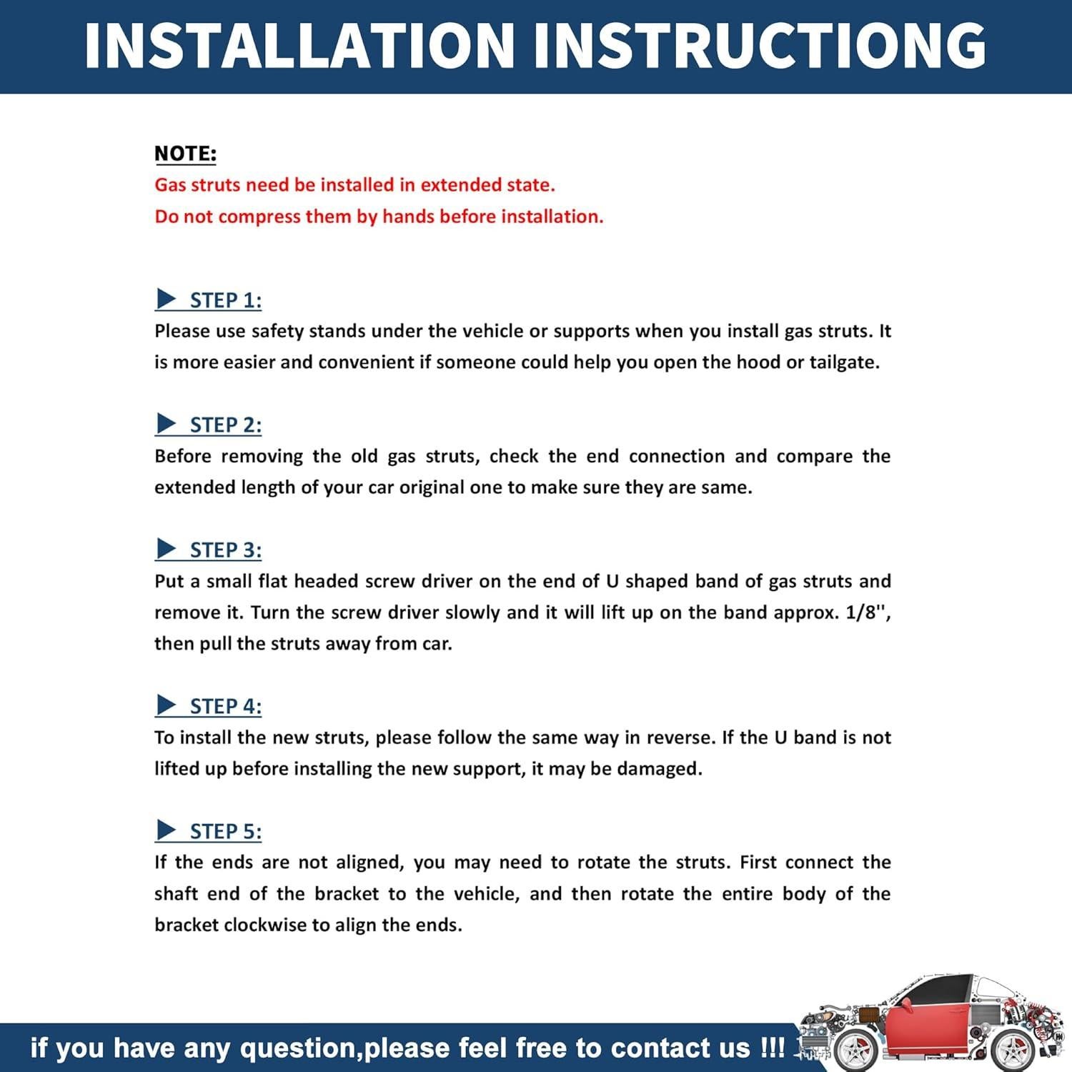 Soportes de Elevación Maletero Trasero TUCKBOLD Peugeot 2008 I